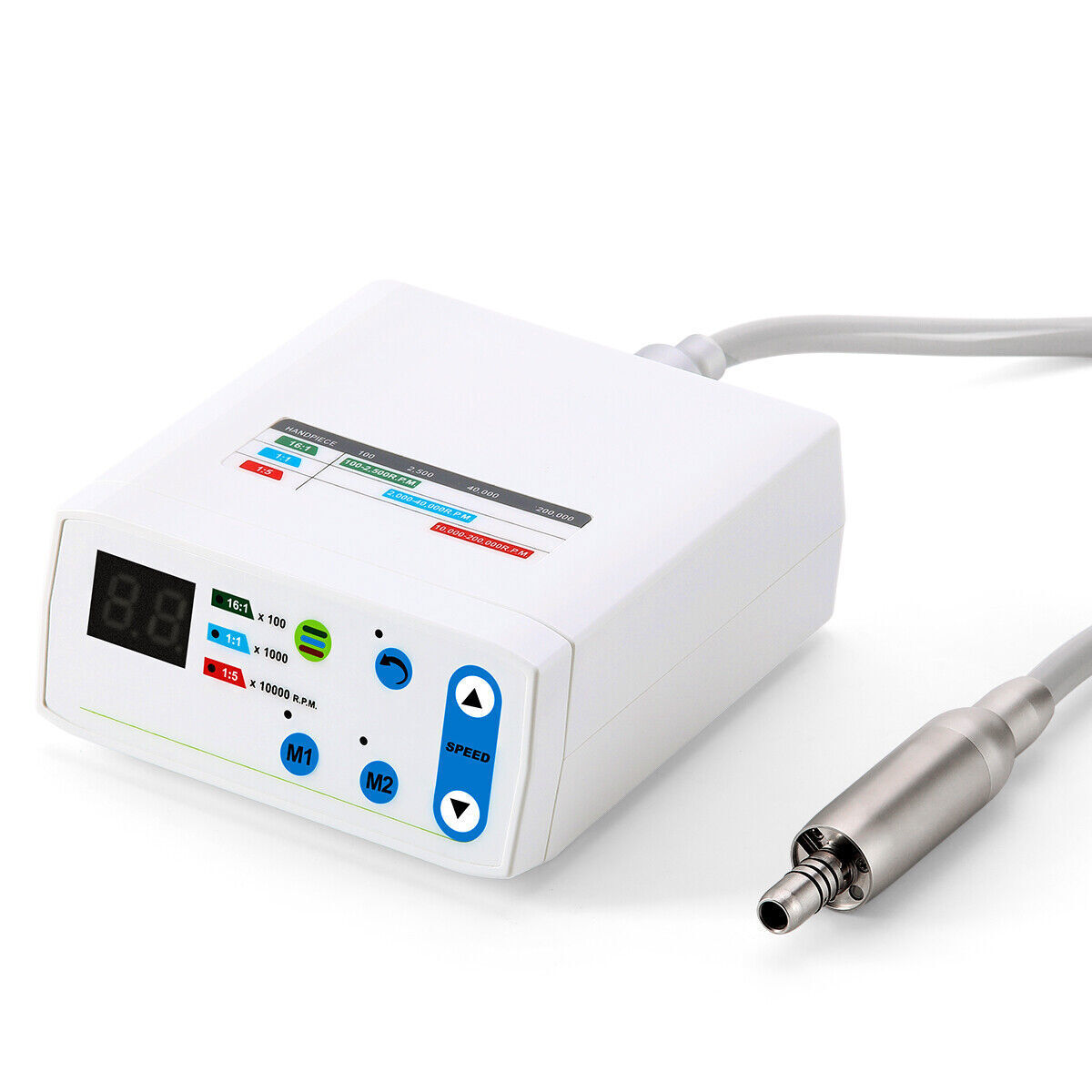 Dental Brushless Electric Micro Motor 4Hole / 1:1 1:5 LED Contra Angle Handpiece