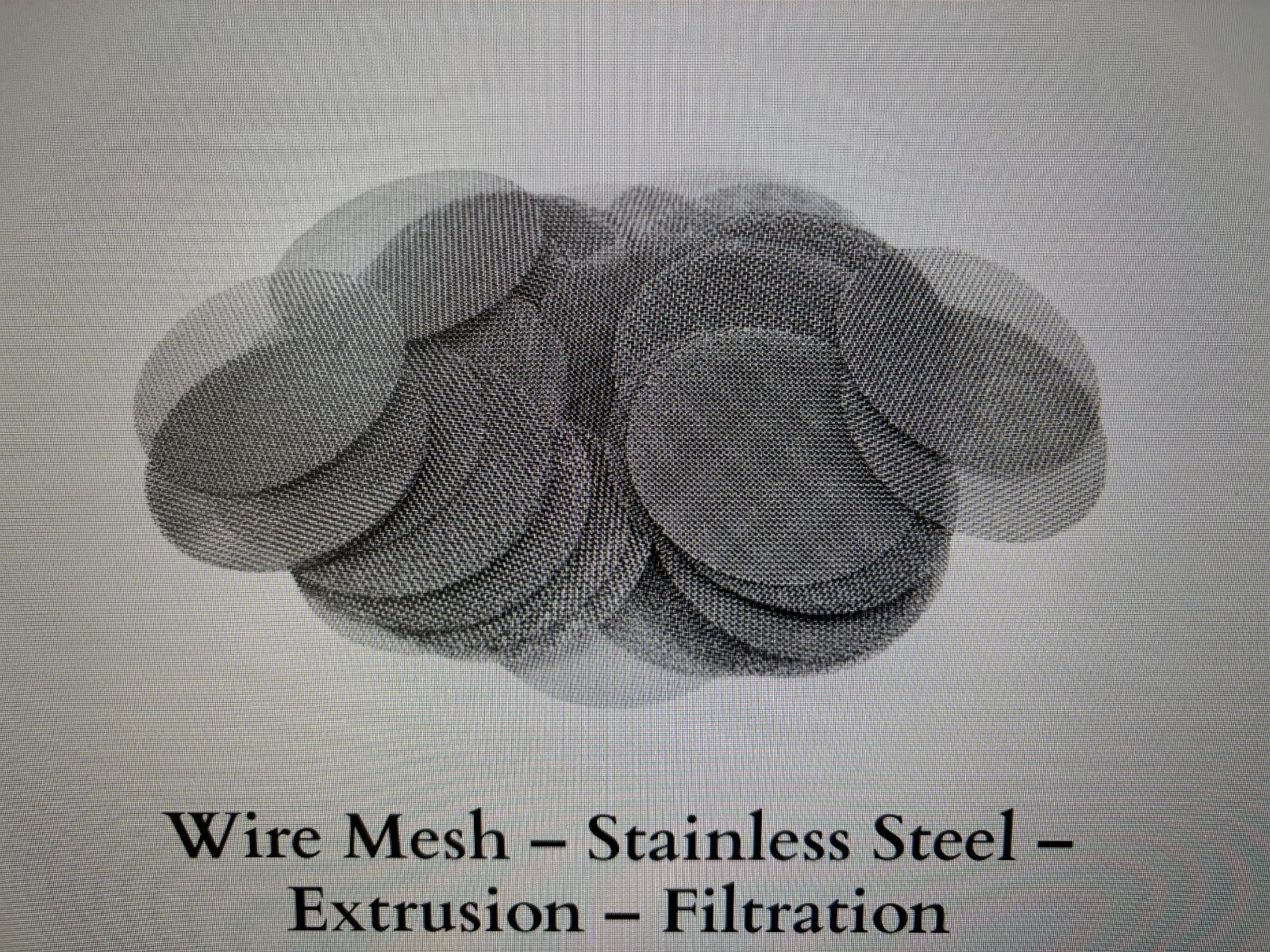 Stainless Steel 304 wire cloth disc 2-1/2″Dia 80X80 mesh (100 pack)
