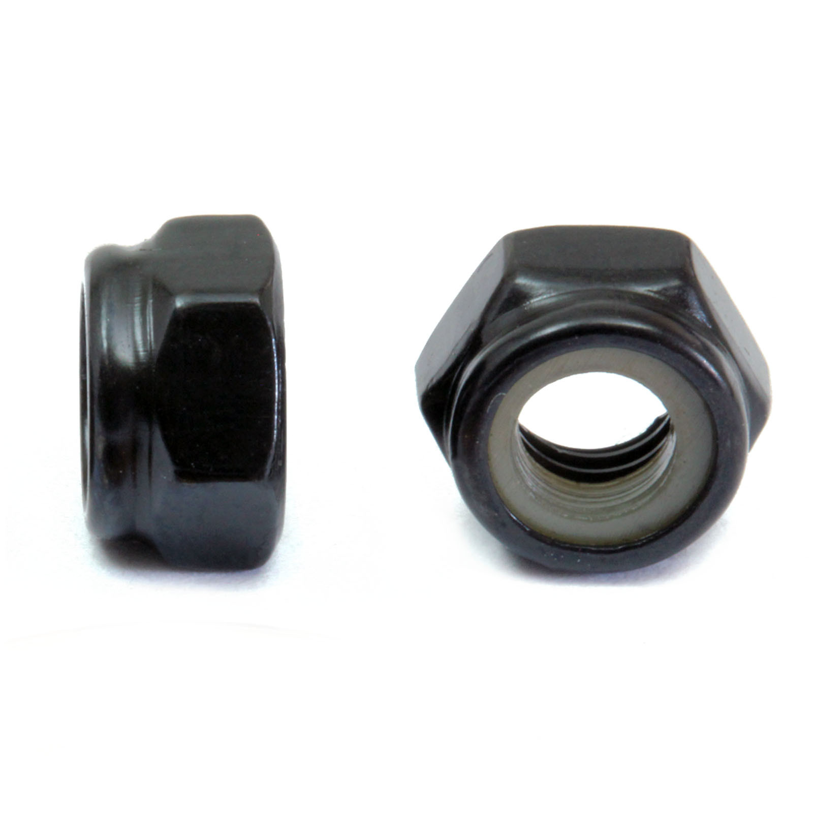 Nylon Insert Lock Nuts Steel w/ Black Oxide – M3 M4 M5 M6 M8 M10 DIN 985 Class 8