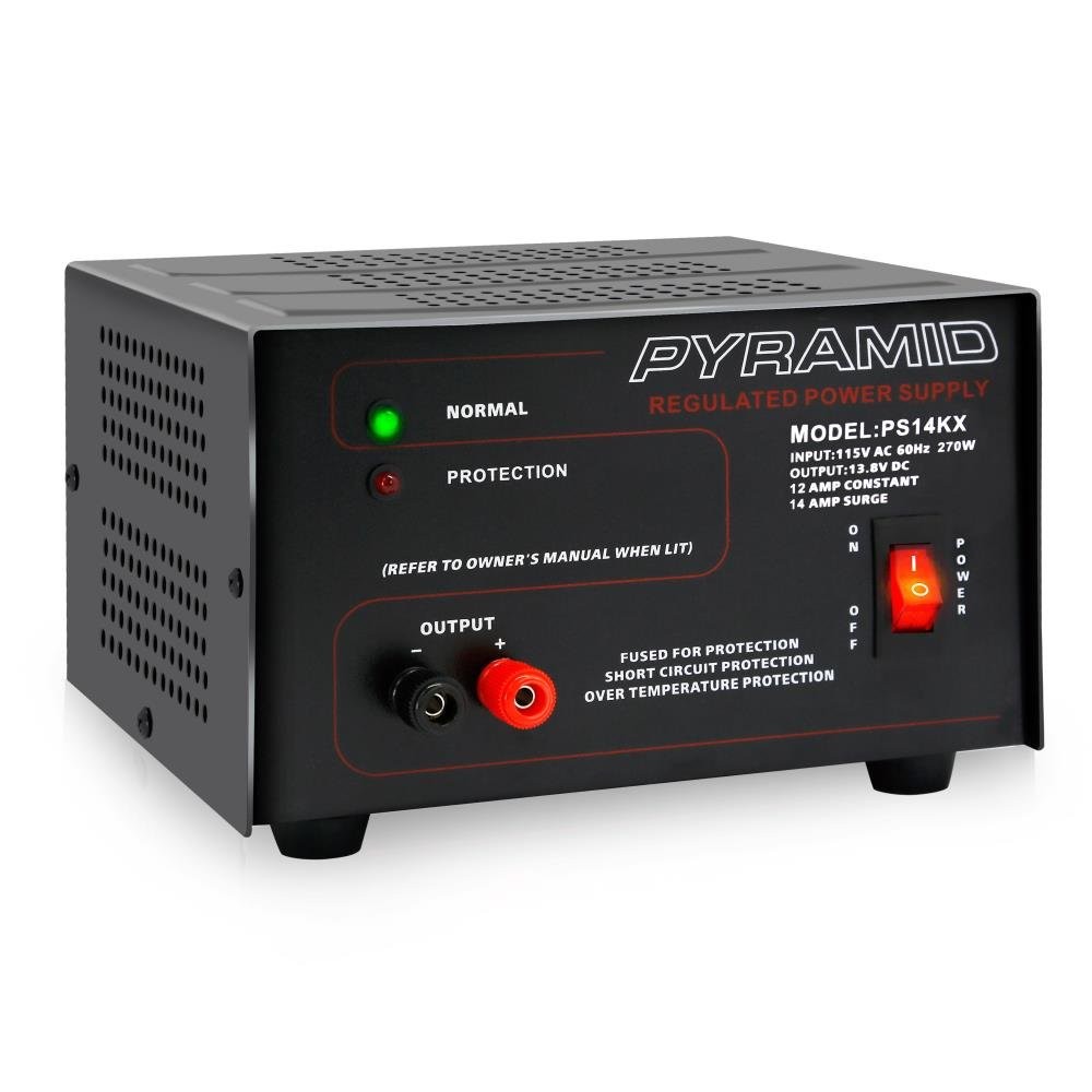 Pyramid Universal Compact Bench Power Supply – 12 Amp Linear Regulated Home Lab