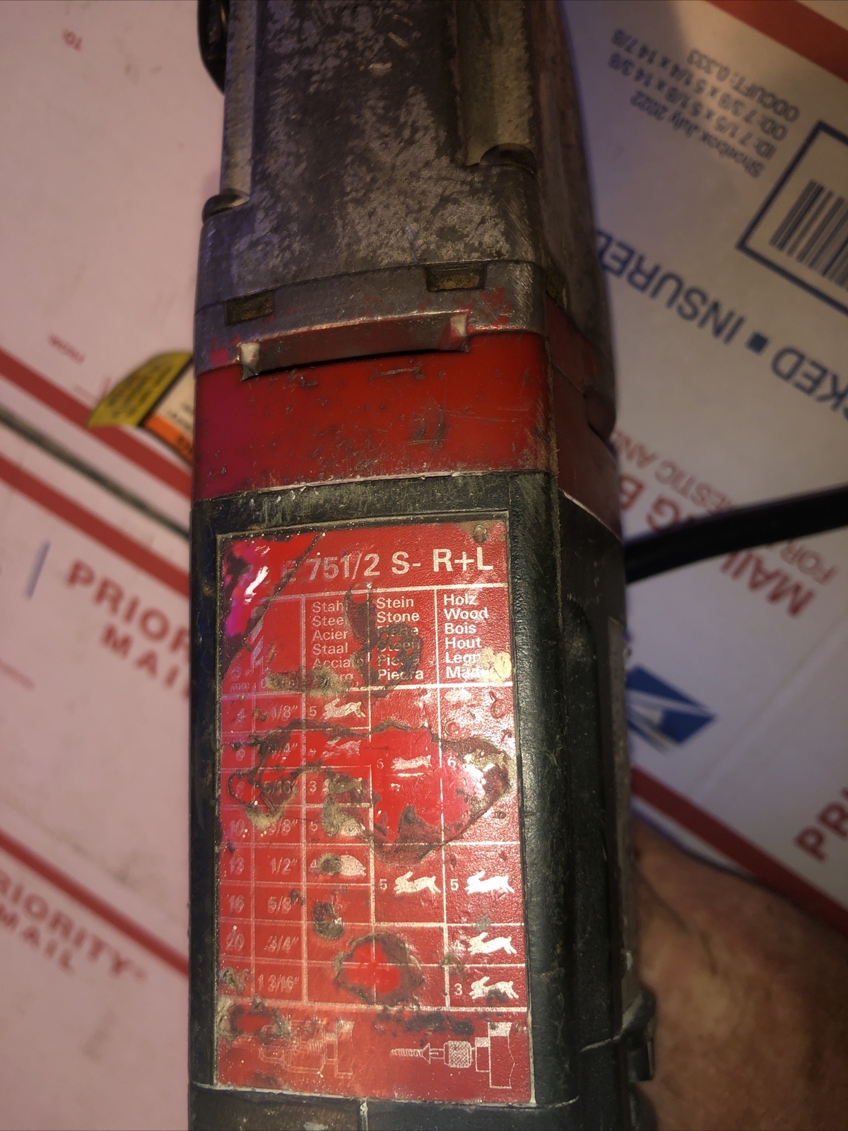 Metabo Hammer Drill Electric Corded SBE 751/2 S- R+L