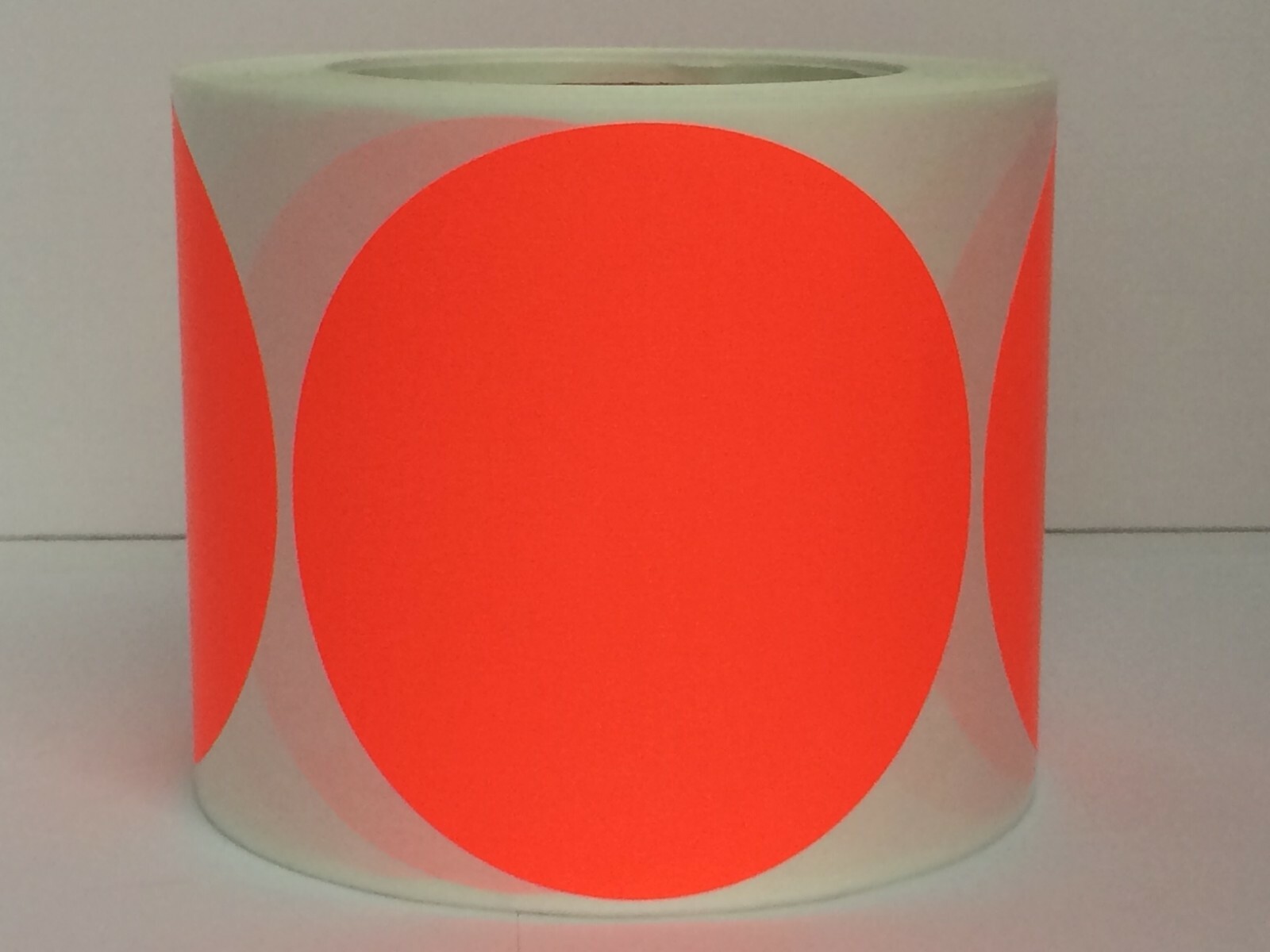 Inventory Dots 1 Roll of 500 Labels 1″ BRIGHT Red Round Colored labels