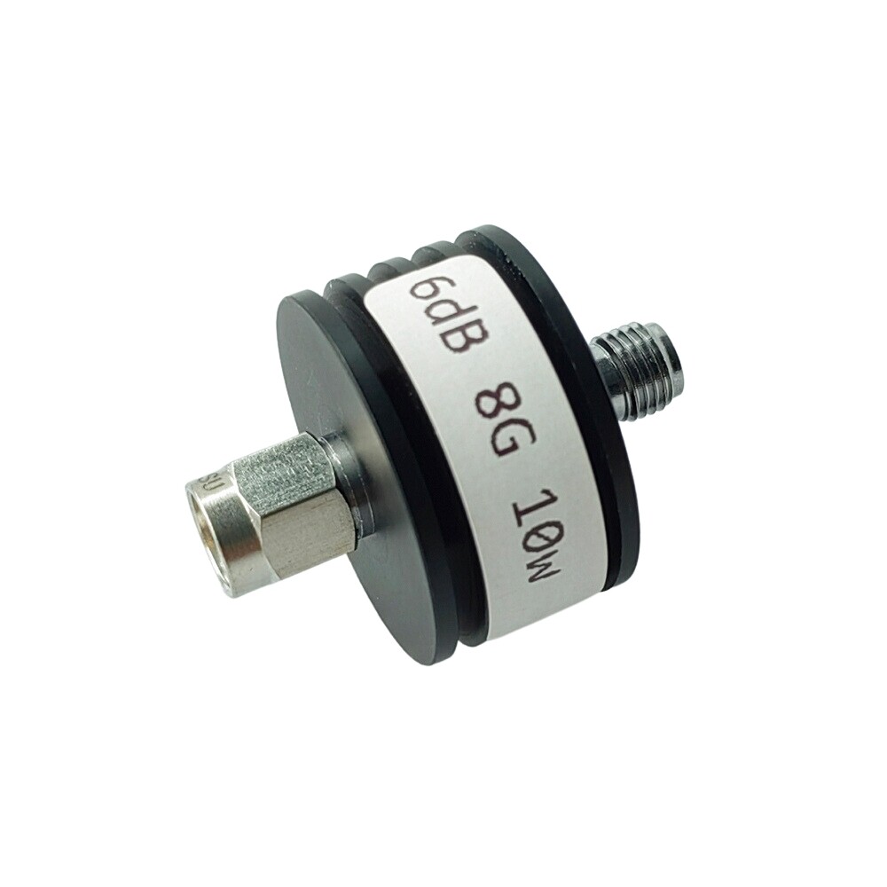 DC-8GHz 10W SMA Type RF Attenuator 50ohm 3db 5db 6db 10db 15db 20db 30db 40dB