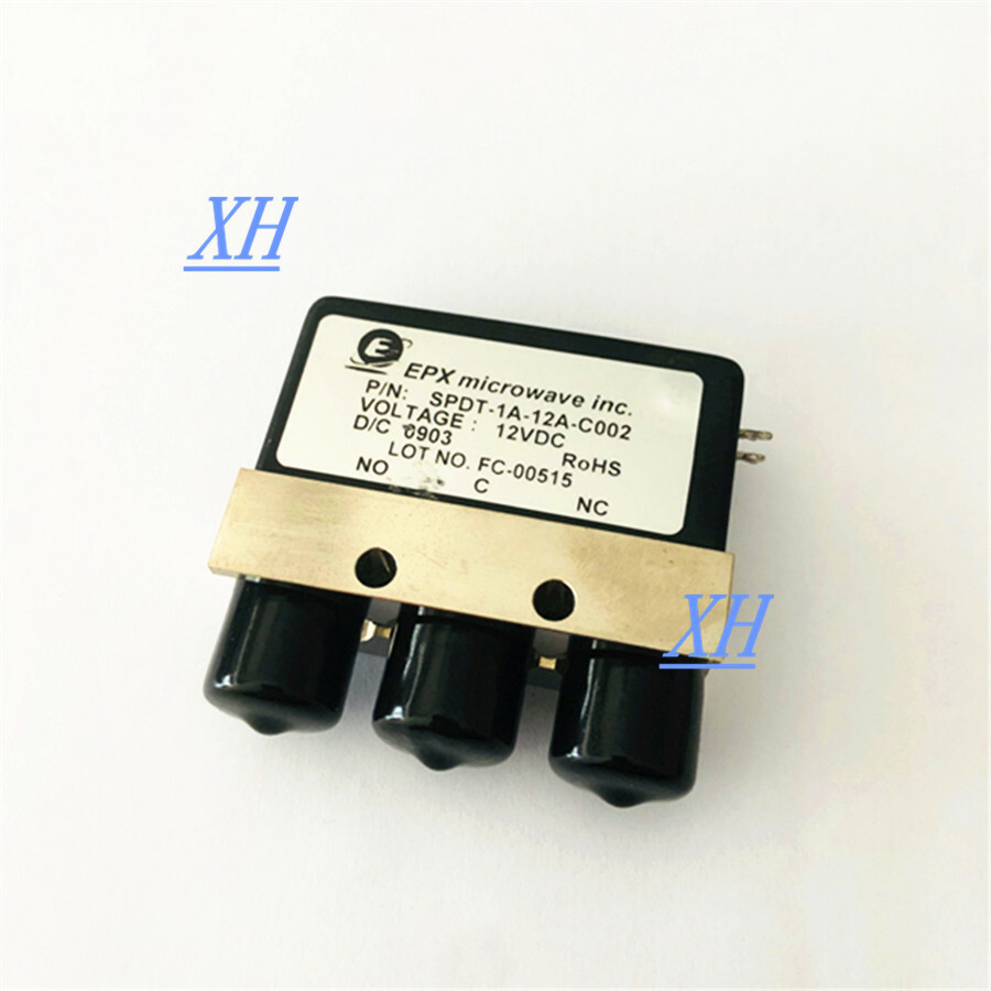 EPX SPDT-1A-12A-C002 RF microwave coaxial switch 0.5dB 60dB 12.4GHz 12V 80W New