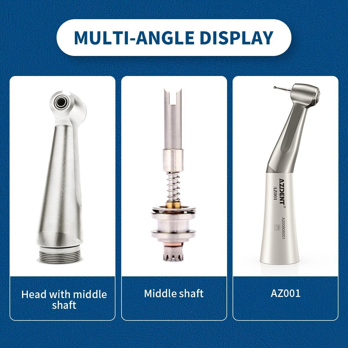 5X NSK Style Dental Slow Low Speed Contra Angle Handpiece Push Button E-Type USA