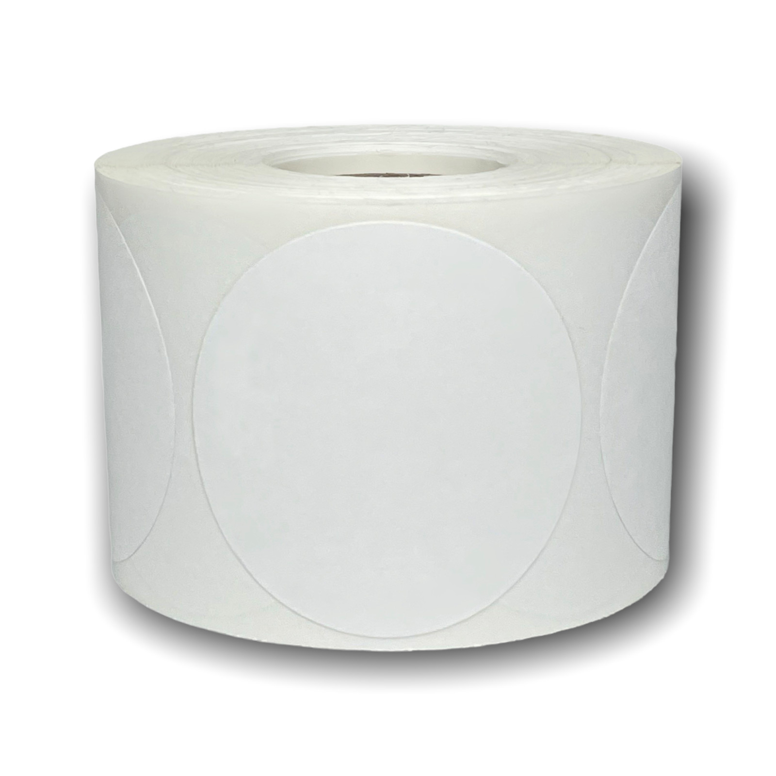 ZEBRA / ELTRON Direct Thermal Labels 3″ Round White – (1) Roll of 500 Labels