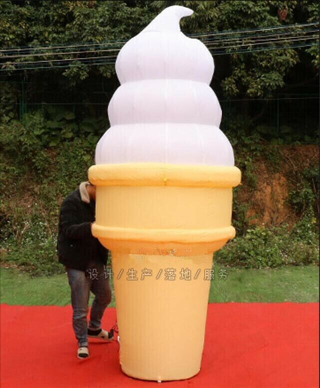 4m/13ft Inflatable Ice Cream Balloon Advertising with Blower & Light