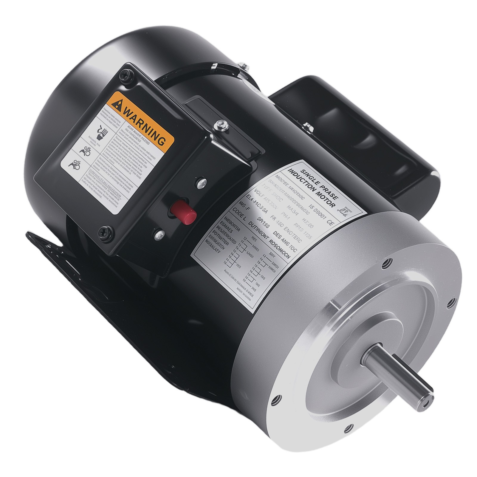 0.75HP Motor 1725RPM Single Phase 60Hz 115V/230V 56C ODP 3/16″ Keyway Standard