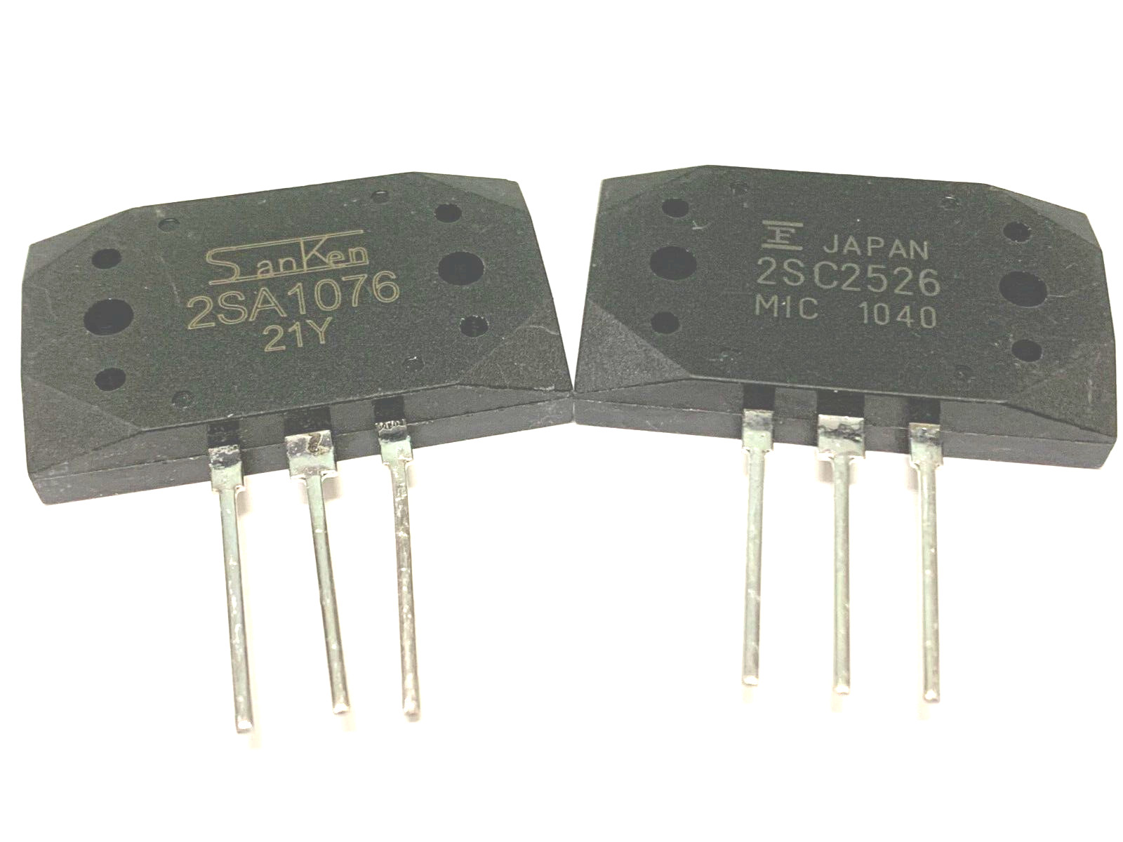 2SC2526 + 2SA1076 NPN + PNP Silicon General Purpose High Speed by