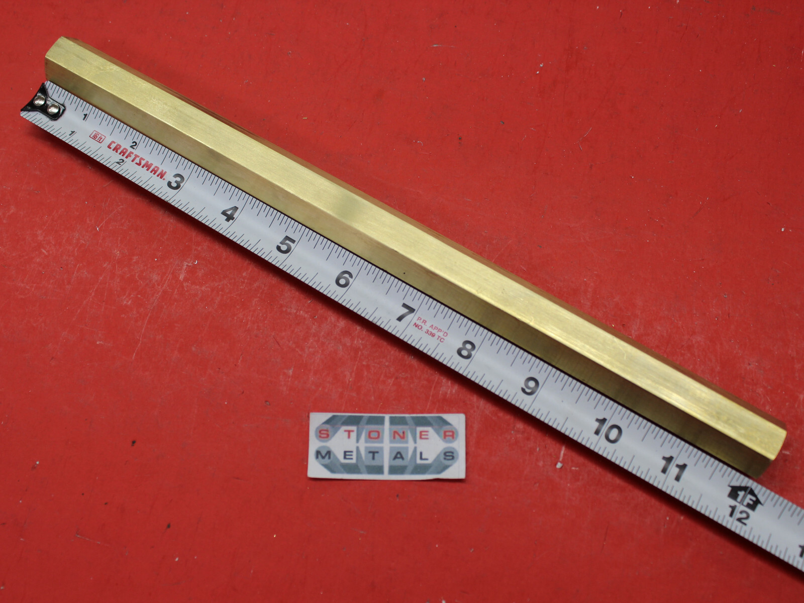 3 Pieces 3/4″ C360 BRASS HEX BAR 12″ long New Lathe Bar Stock 1/2 Hard