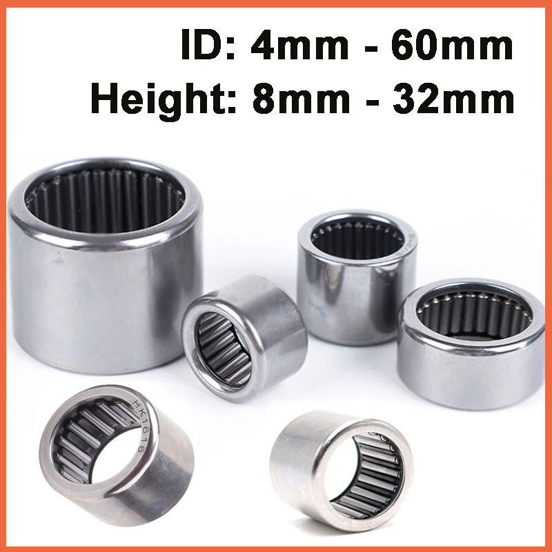 HK Needle Bearing ID 4mm – 60mm Drawn Cup Needle Roller Bearings Height 8mm-32mm