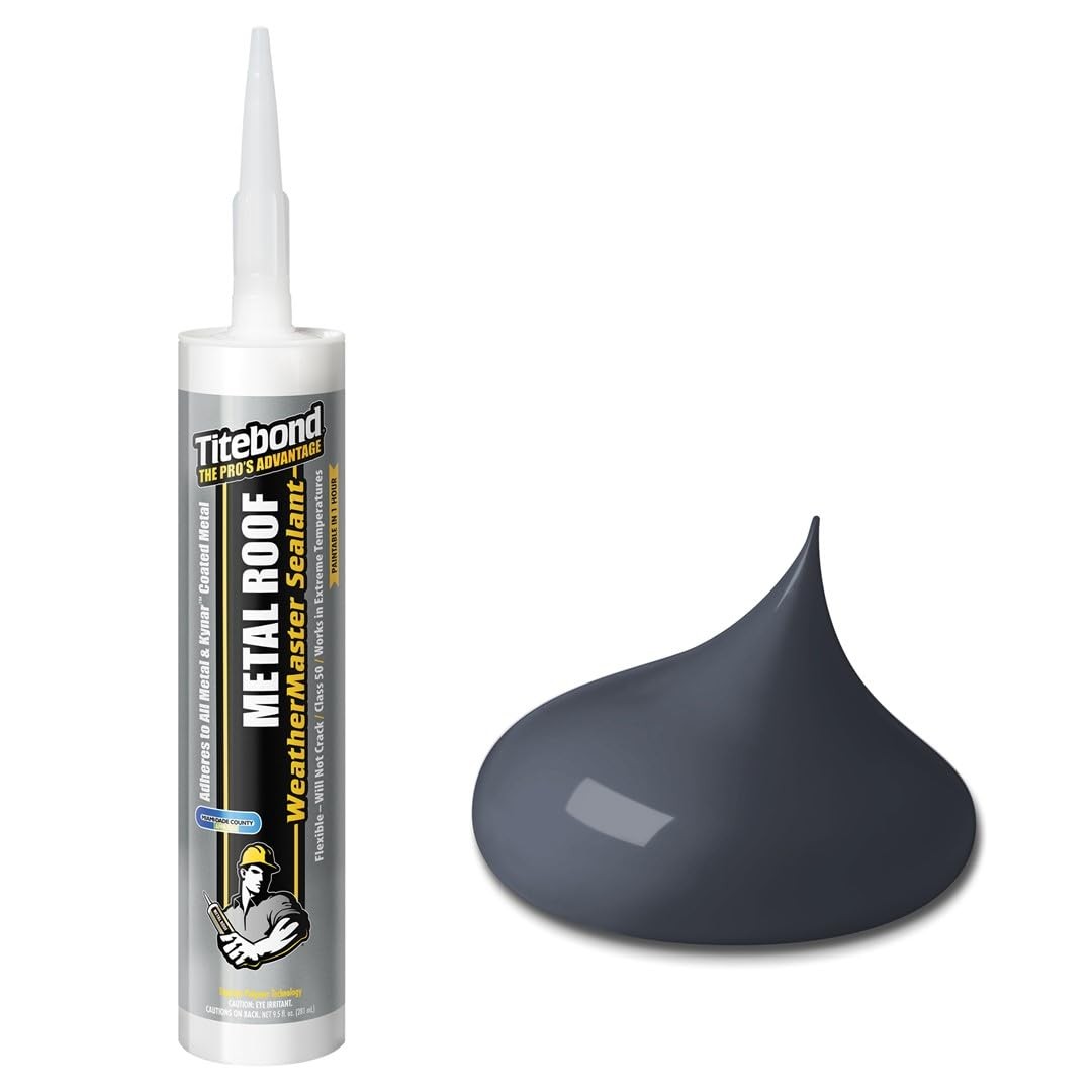 61121 Metal Roof Sealant Cartridge, 10.1 oz., Black