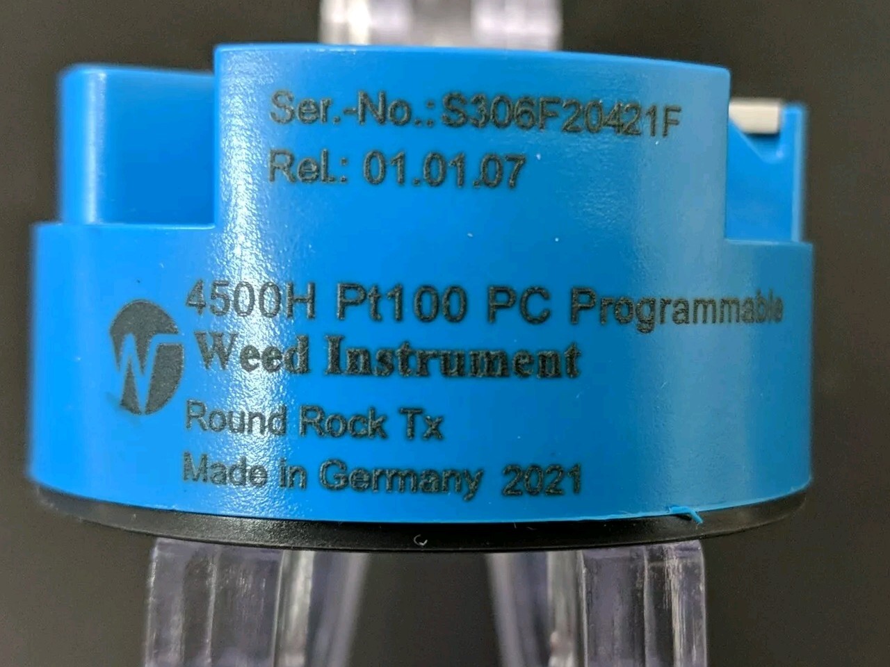 Weed Instruments 4500H Pt100 PC Programmable Temp Transmitter 50.0°C 100.0°C