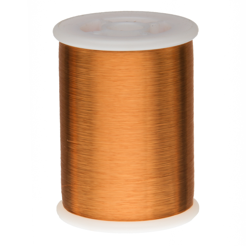 43 AWG Gauge Heavy Formvar Copper Magnet Wire 0.75 lbs 47378′ 0.0026″ 105C Amber