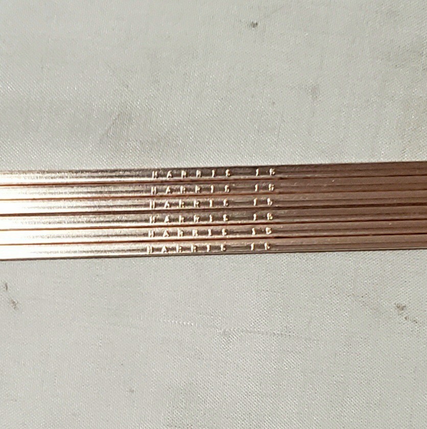 Harris Stay Silv 15 15% Silver Brazing Alloy Rods HVAC Grade Qty. 6 Rods
