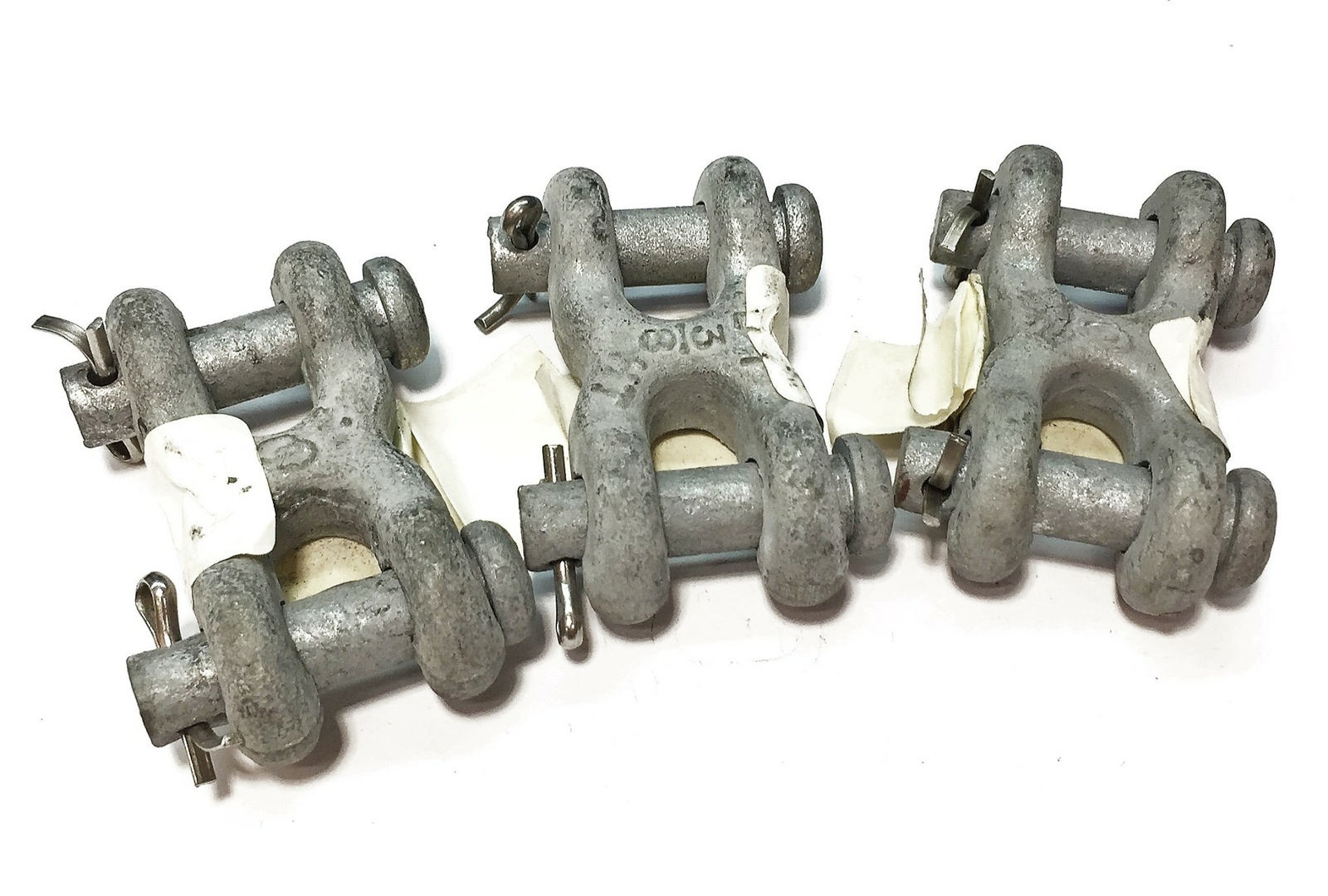 Unbranded/Generic 3/8″ Jaw &Jaw Double Clevis Link 552502 [Lot of 3] NOS