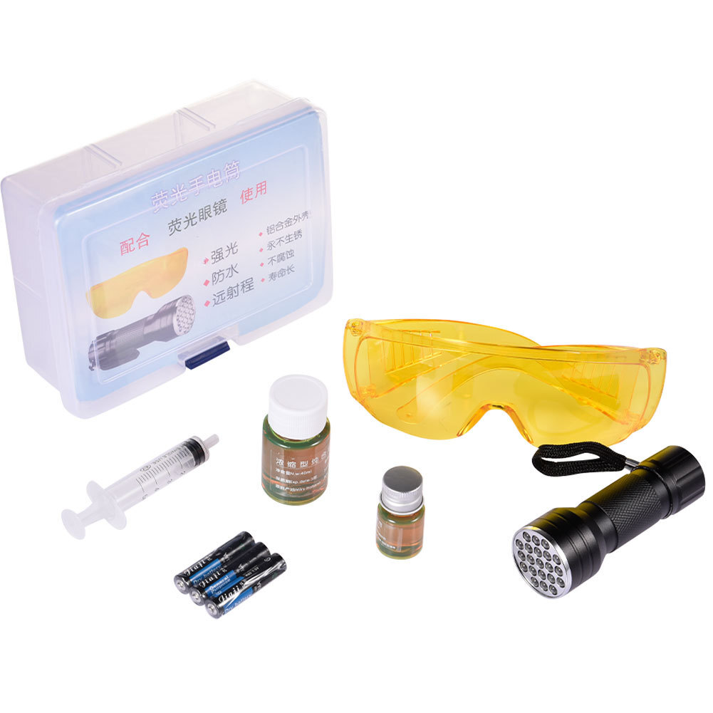 UV Dye & Torch Kit Leak Detection Dye For Oil & Fuel Petrol Diesel Leaks