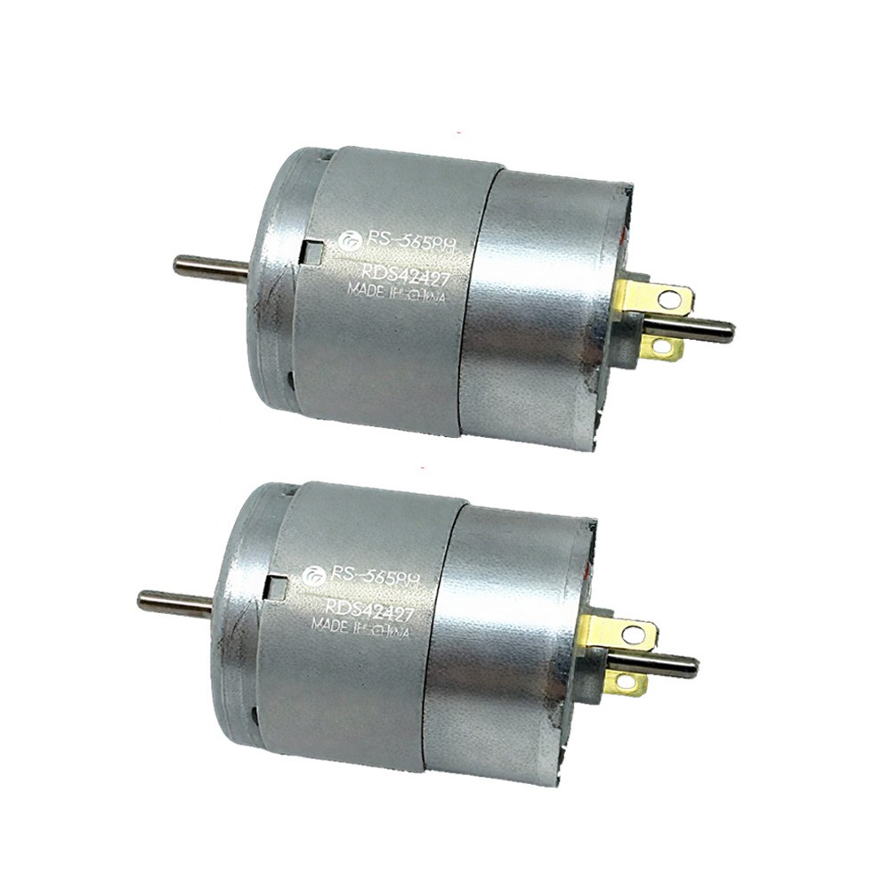 2Pcs RS-365PH 365SH DC 6V-24V 12V 4000RPM Dual Shaft Round Electric Motor -US