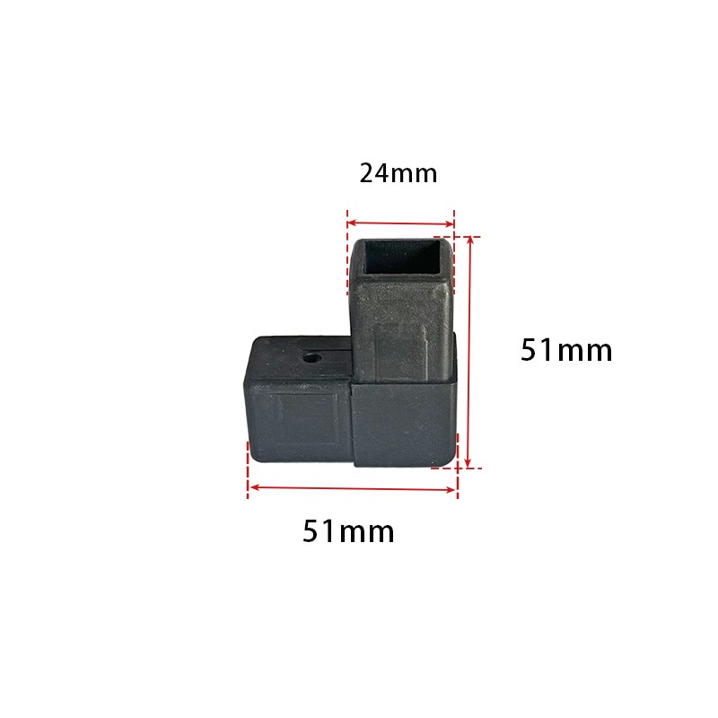 Square Tube Socket Connector Joints Plastic Profiles Connections 2/3/4/5-Way