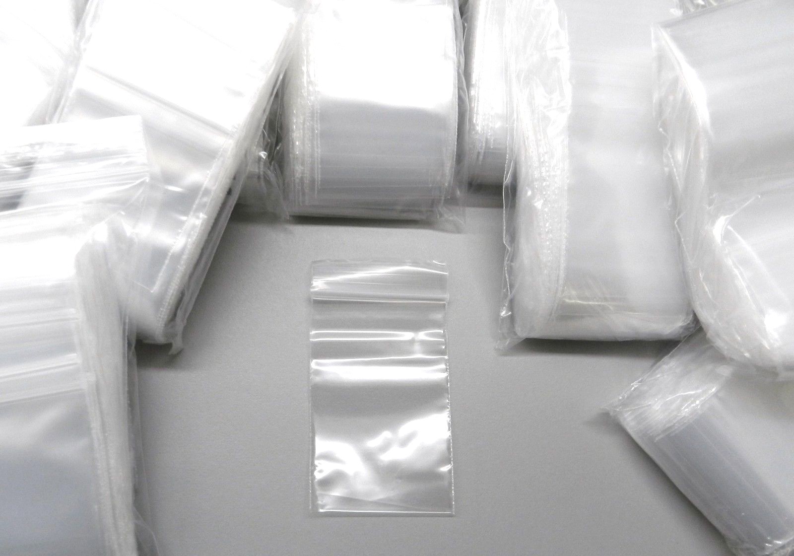 2,000 Zip Seal Lock Bags 2×3 Clear 2mil Reclosable Poly 2″ x3″ Size 50mm X 76mm