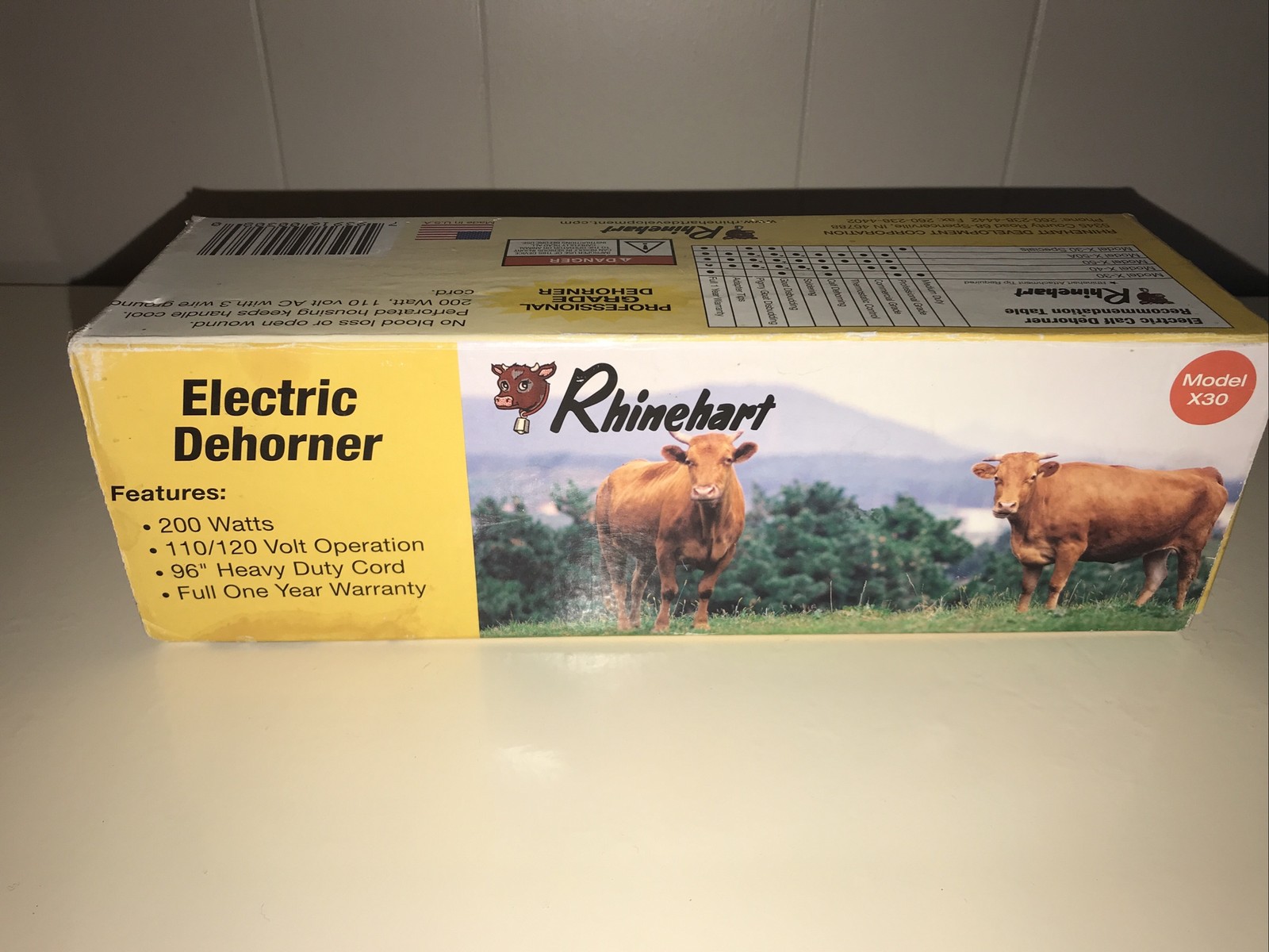 Rhinehart Electric Dehorner Model- X30 200 Watts Professional Grade 96” Cord