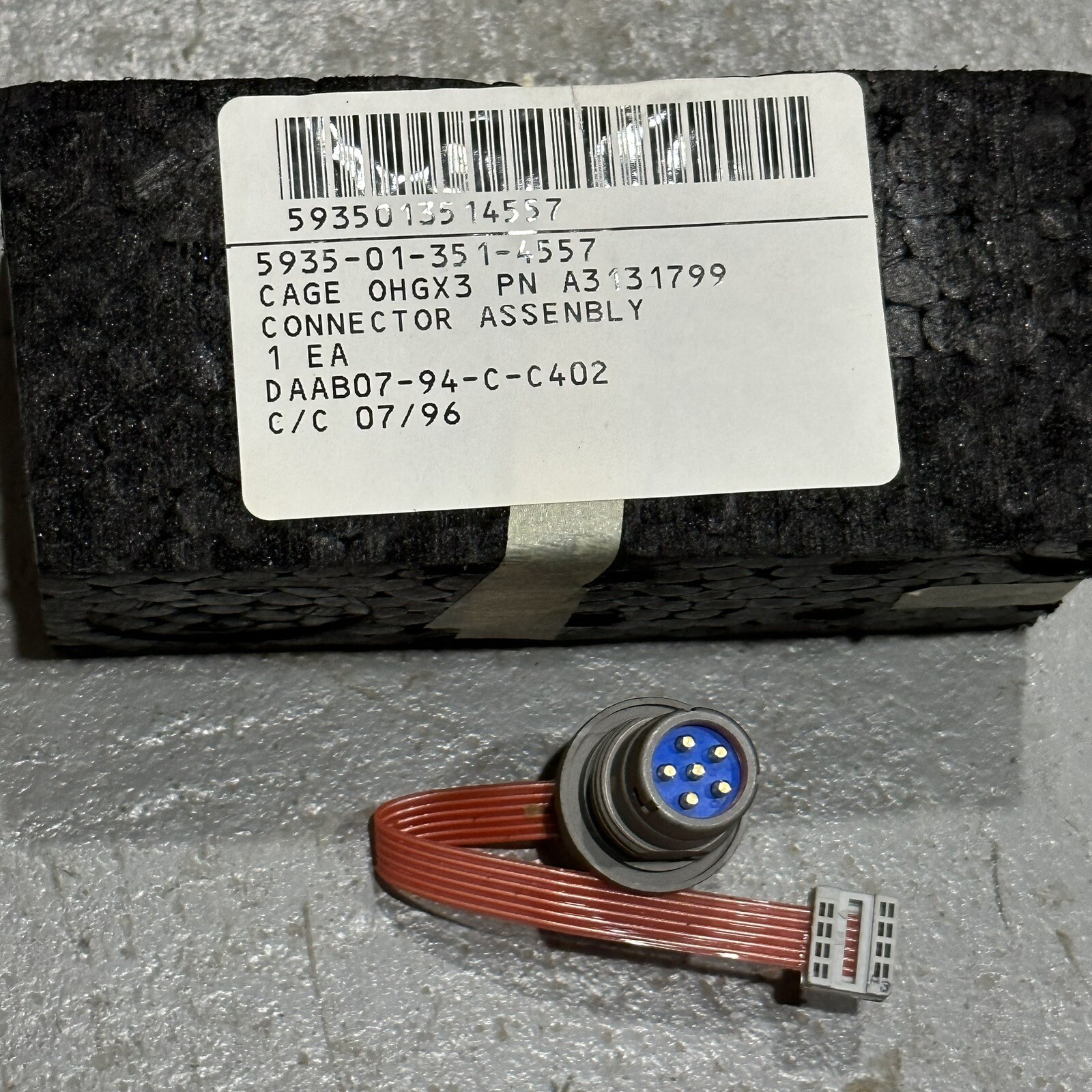 US Military Radio Connector Plug Male Connection U-283/u 6-Pin SINGARS U-229 NOS