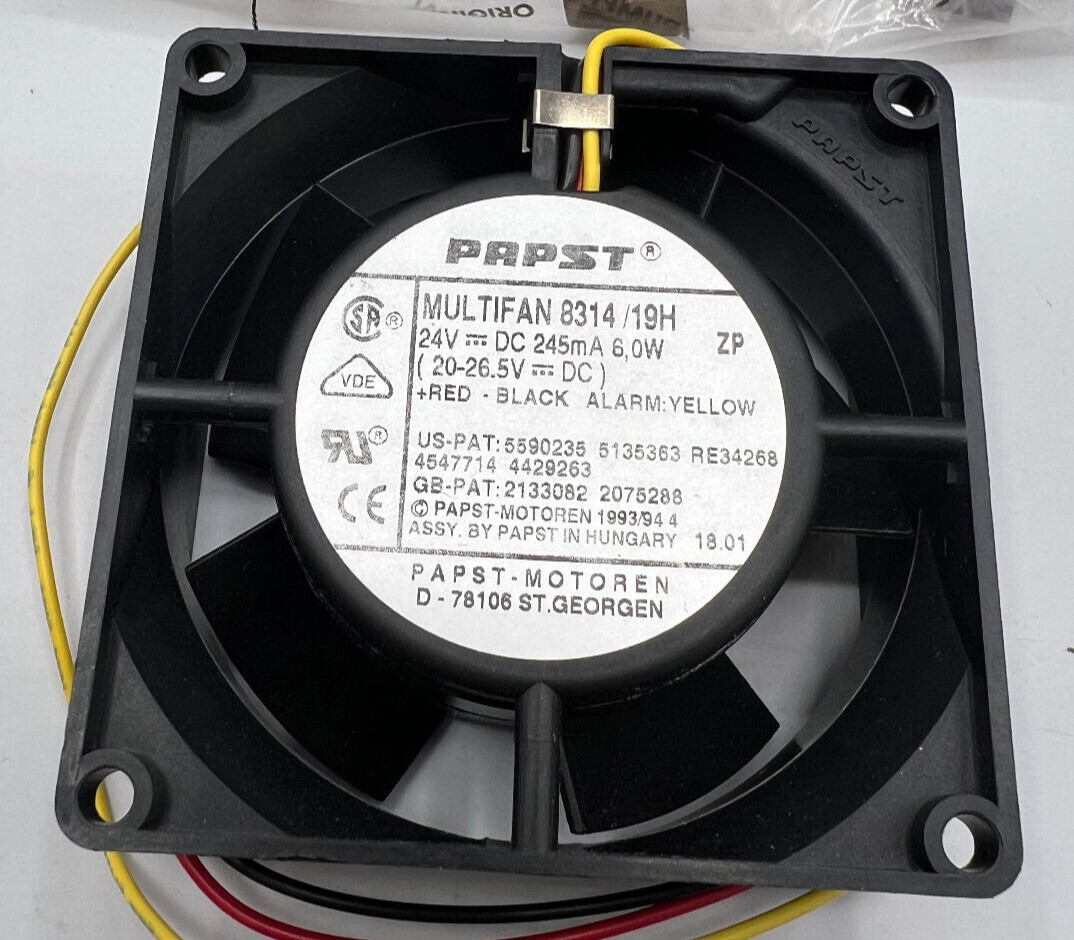EBM-PAPST 8314/19H DC Fans DC TUBEAXIAL Fan