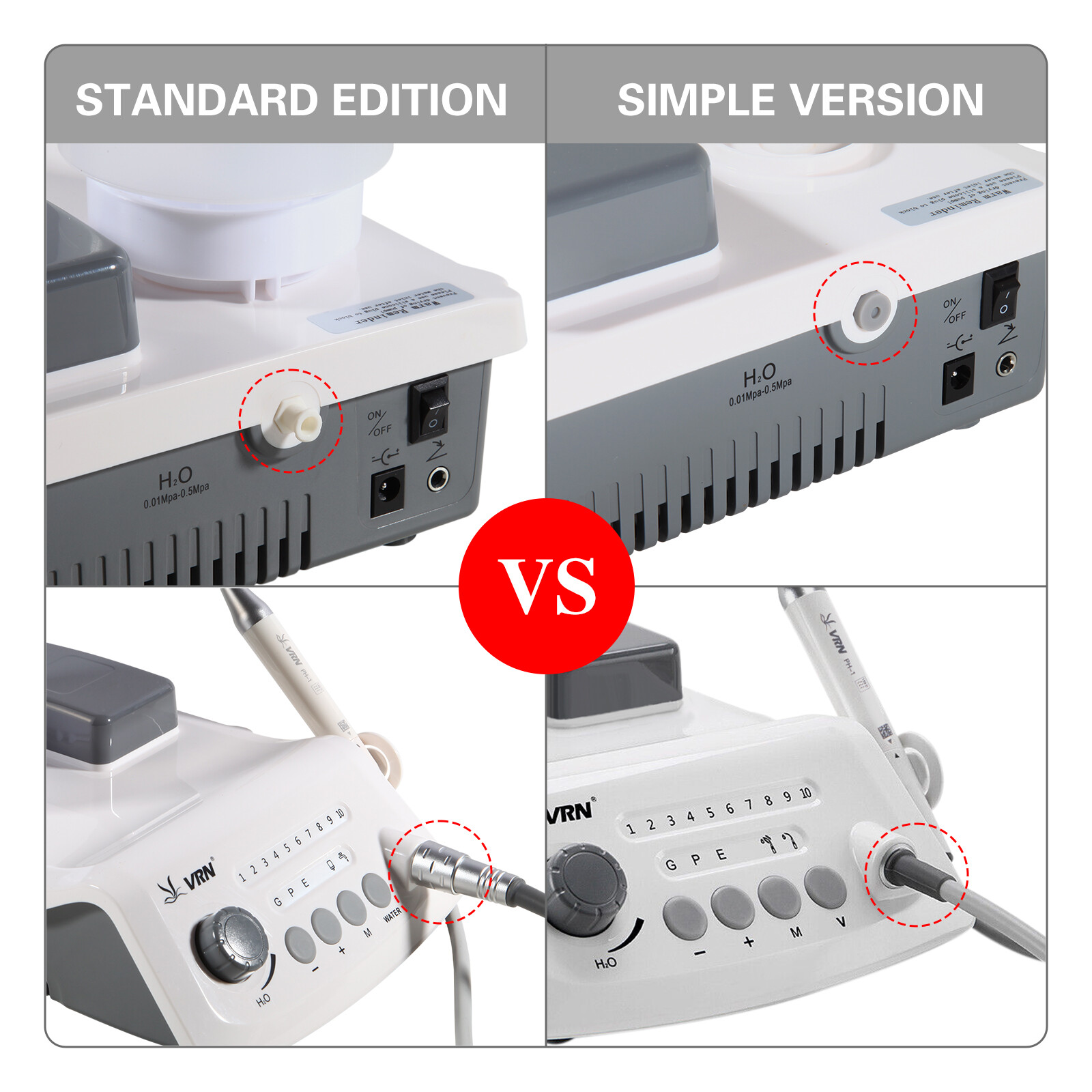 Dental Ultrasonic Piezo Scaler W/ LED Handpiece Auto Water Supply System A8